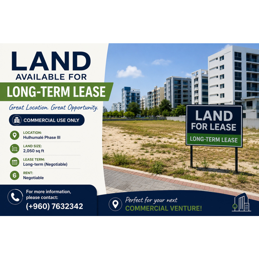 Land for Long Term Lease — Hulhumalé