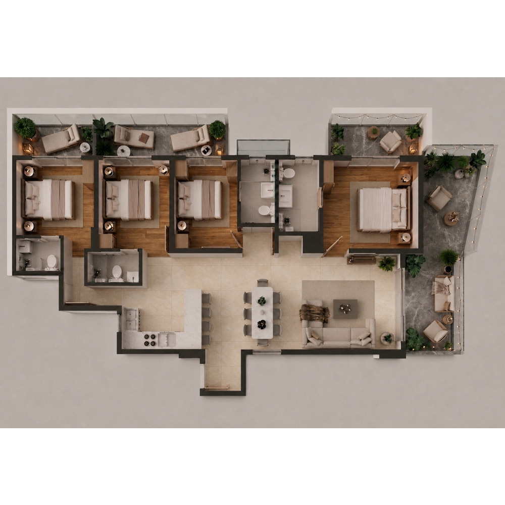Brand-New Luxury 4 Bedroom Apartment with Car Park — Hulhumalé