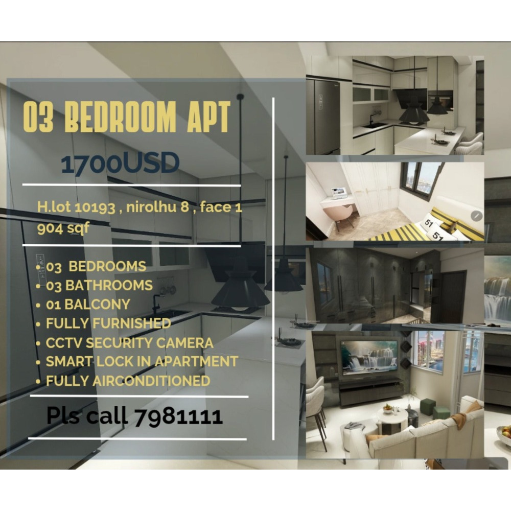 2+1 room apartment for immediate renting — Hulhumalé