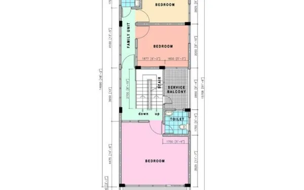 7 Storey Guest House Building (11 Rooms + Staff Accomodation) — Galolhu
