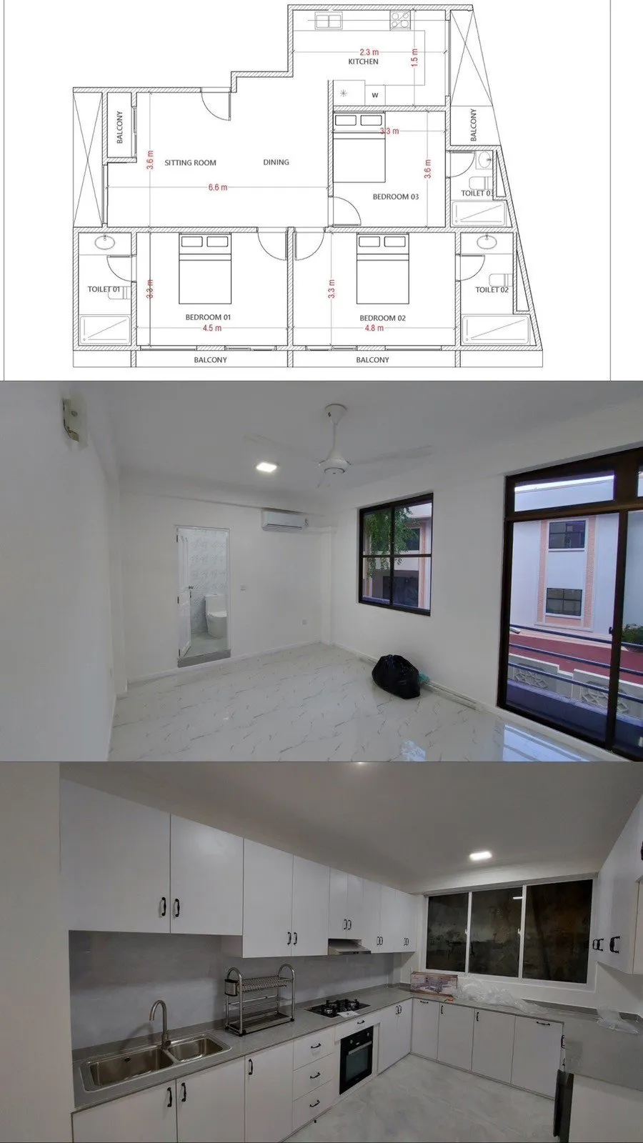 3 Room 3 Bathroom Apartment — Malé — Henveiru