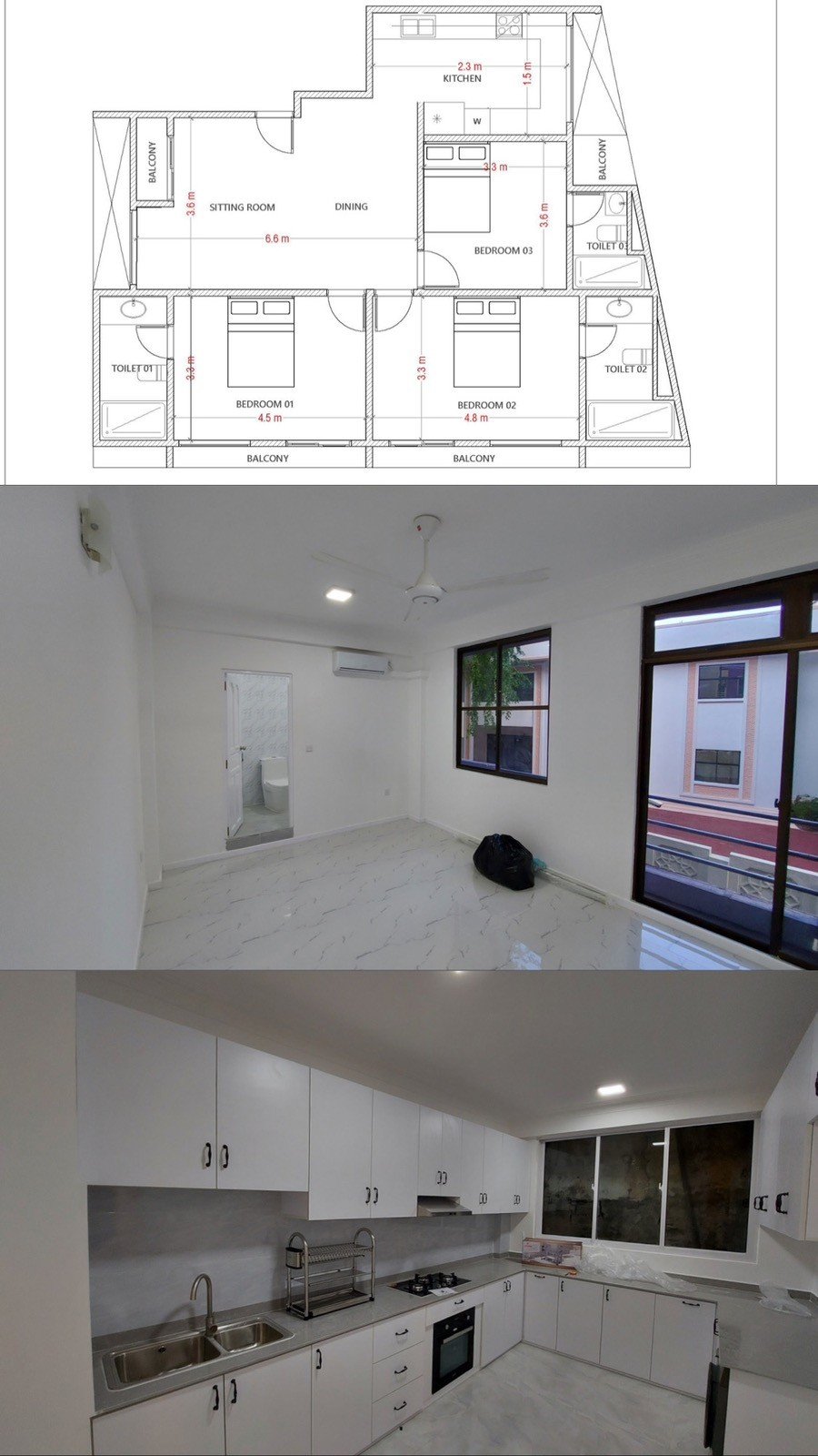 3 Room 3 Bathroom Apartment — Malé — Henveiru