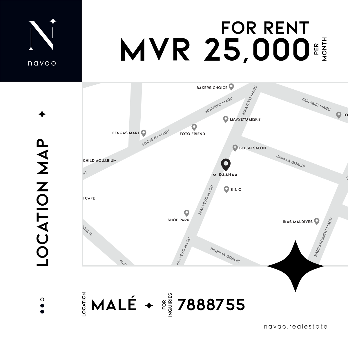 Commercial Space for Rent - First Floor — Malé — Machchangolhi