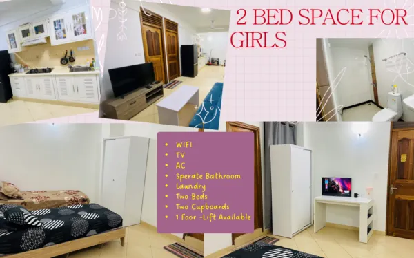 1 ROOM OR ποΈ TWO BED SPACES AVAILABLE I FOR WORKING LADIES! π©π»ββοΈπ©βπ»π©βπ β Maafannu