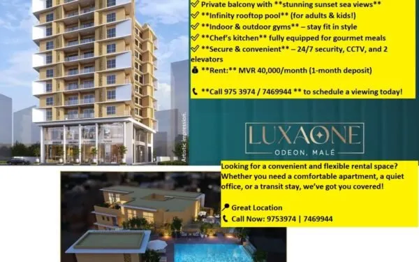 Three Room Luxury Apartment from Male — Malé — Maafannu