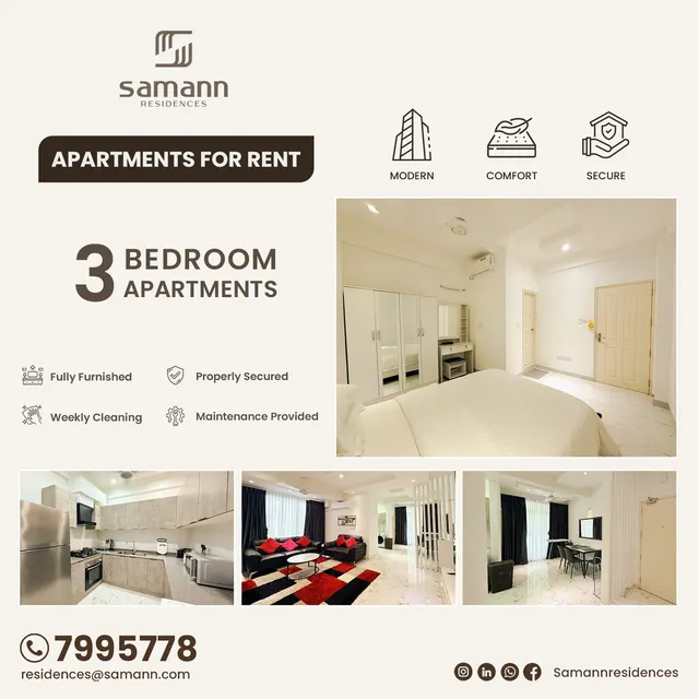 Premium Fully Furnished 3-Bedroom Apartment — Malé — Henveiru