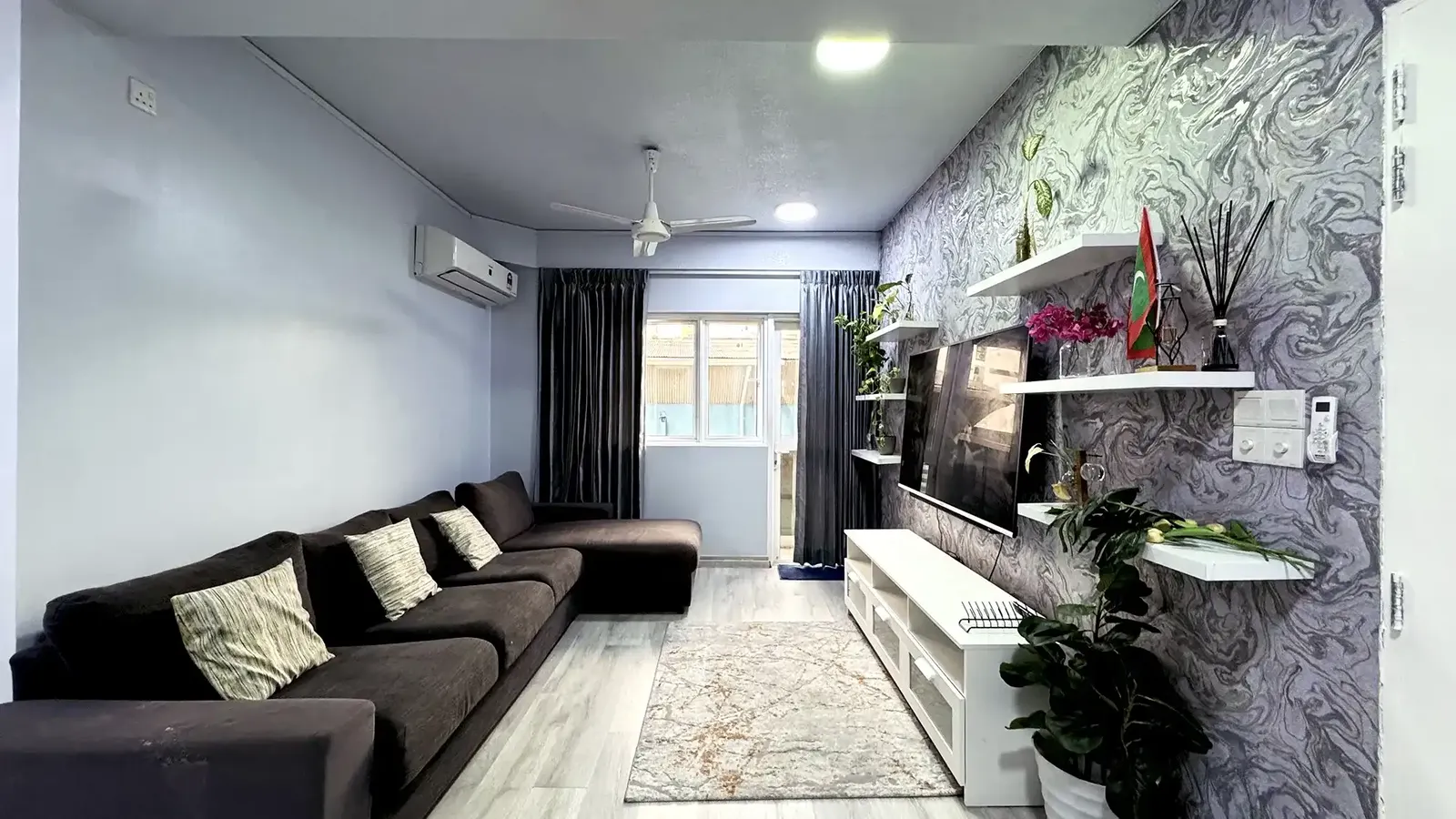 Fully Furnished 3 BR for Rent (ML 340) — Fw Rehendhi Flat 1