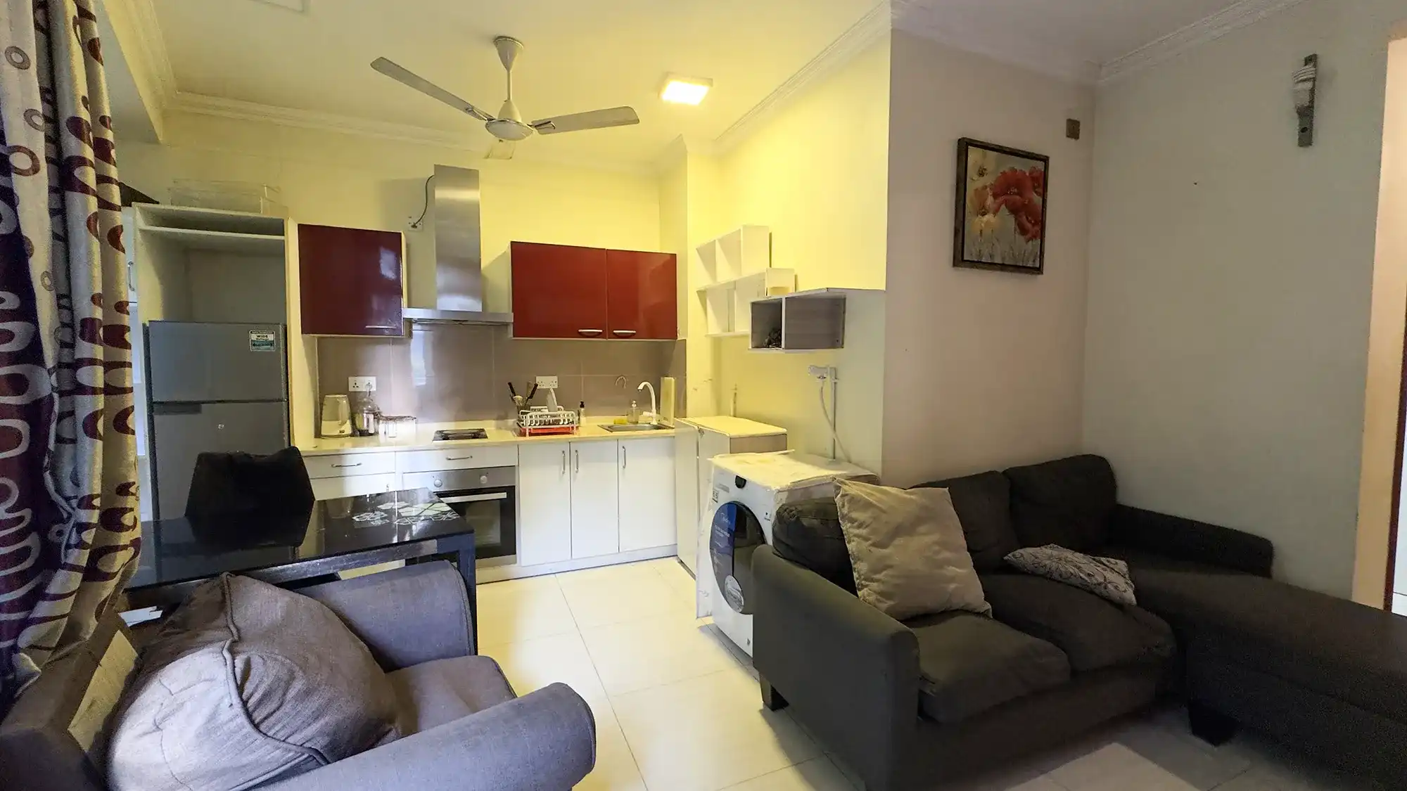 Fully Furnished 1+1 BR for Rent (ML 402) — Sikka Goalhi