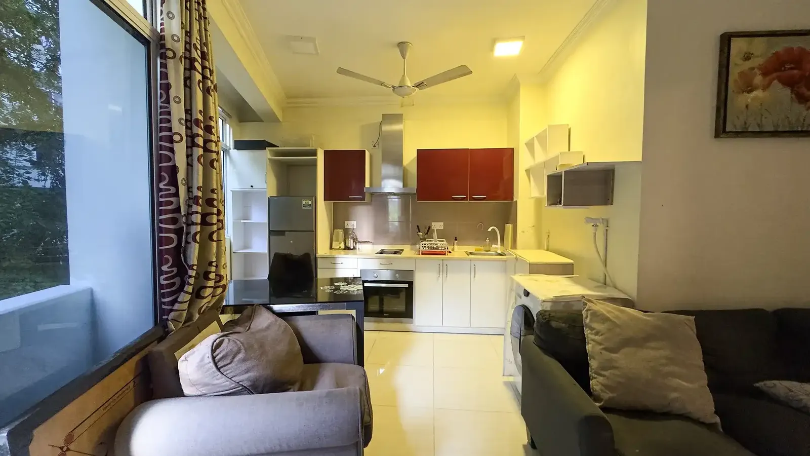 Fully Furnished 1+1 BR for Rent (ML 402) — Sikka Goalhi